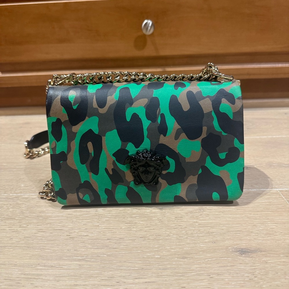 Versace camouflage shoulder bag
